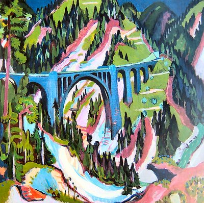 Bridge at Wiesen by Ernst Ludwig Kirchner